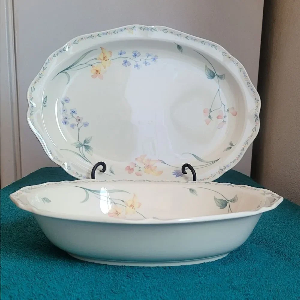 Noritake Gala Cuisine American Flowers 7912 , vintage